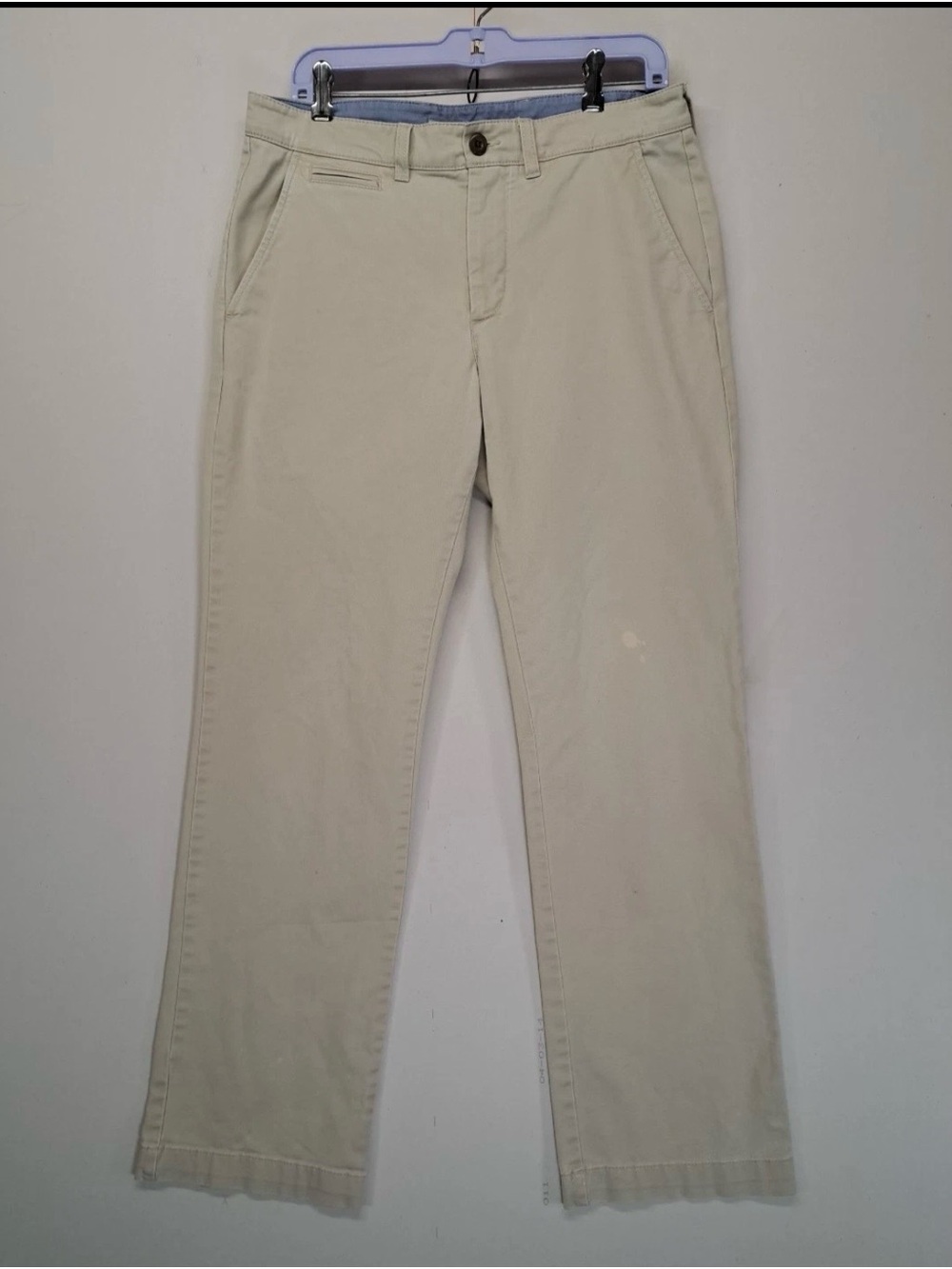LL Bean Standard Fit Chino Pants 32x32 Khaki 290555